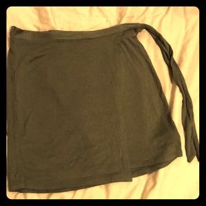 Olive Green Wrap Skirt